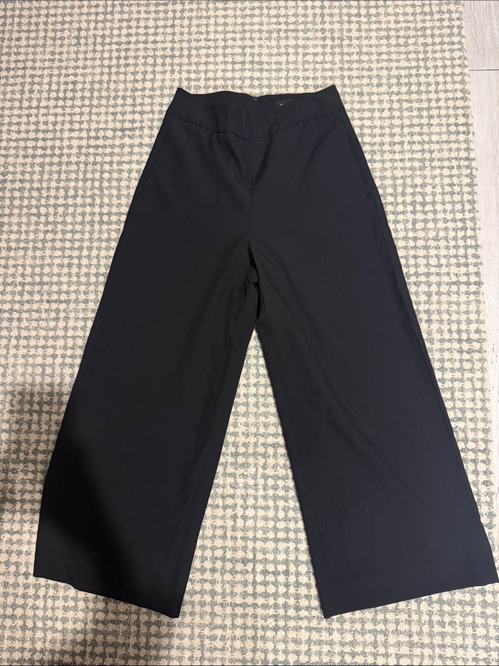 Banana Republic Black Wide-Leg Trousers